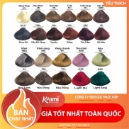 [GIÁ SỈ] Thuốc nhuộm tóc collagen KAMI,thuốc nhuộm không cần tẩy hương socola thế hệ mới - phủ bạc (Ko kèm trợ nhuộm)